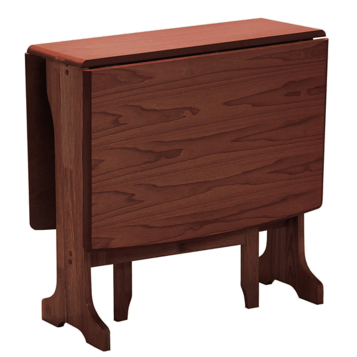 Tuscaloosa 2-Leaf Extendable Dining Table Classic Appeal in Mahogany Finish - Sigrid Mills