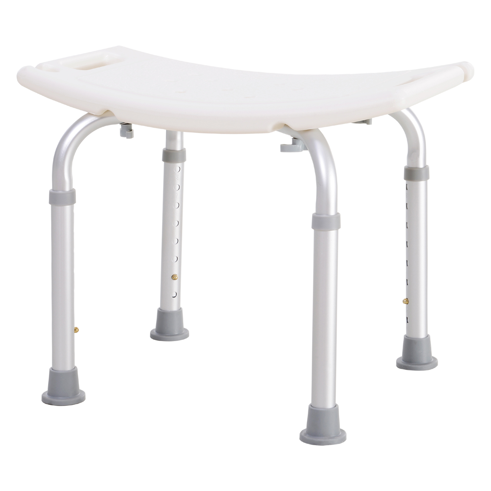 Rectangular Adjustable Height Mobility Medical Grade Stabilized Shower Seat Bath Stool - Life Essentials