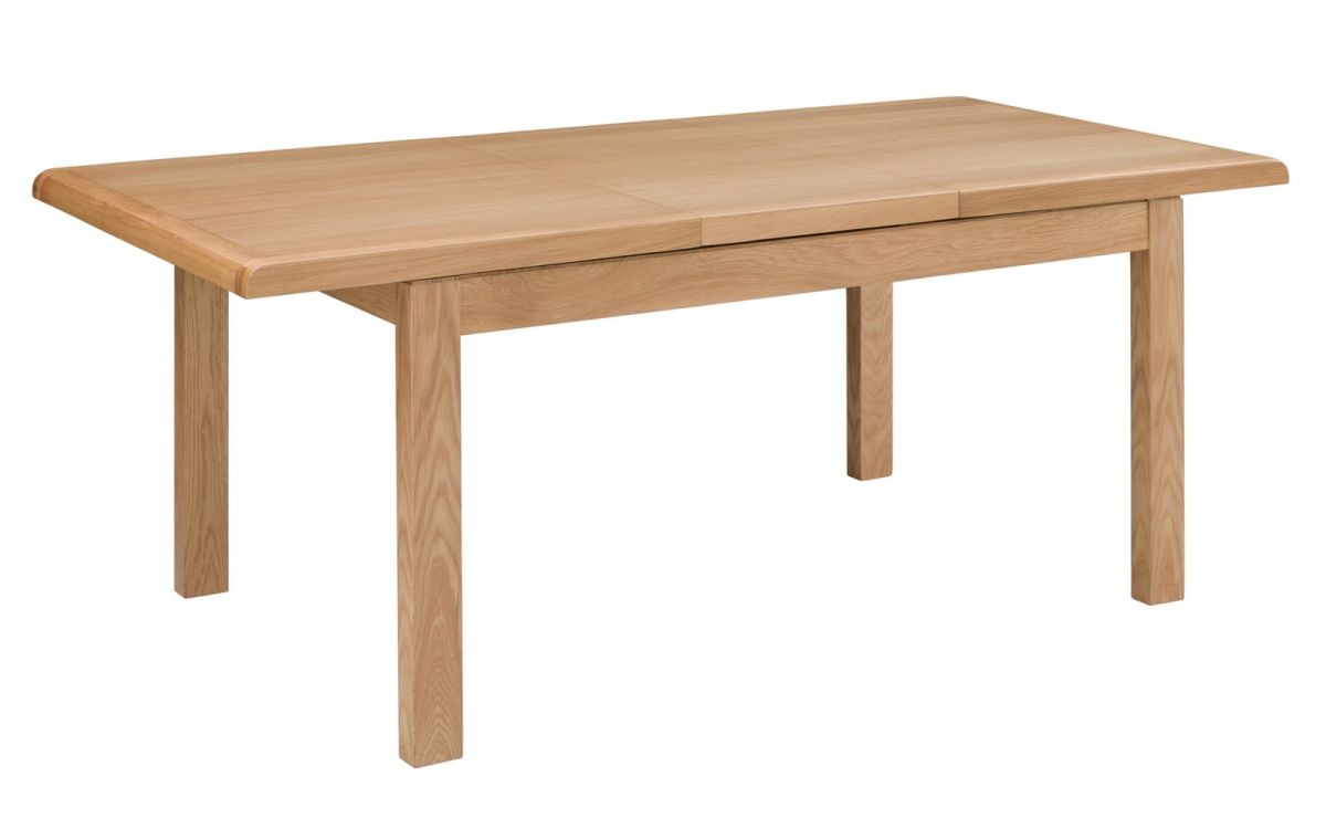 Curve Extending Dining Table - Oak - JB Collections