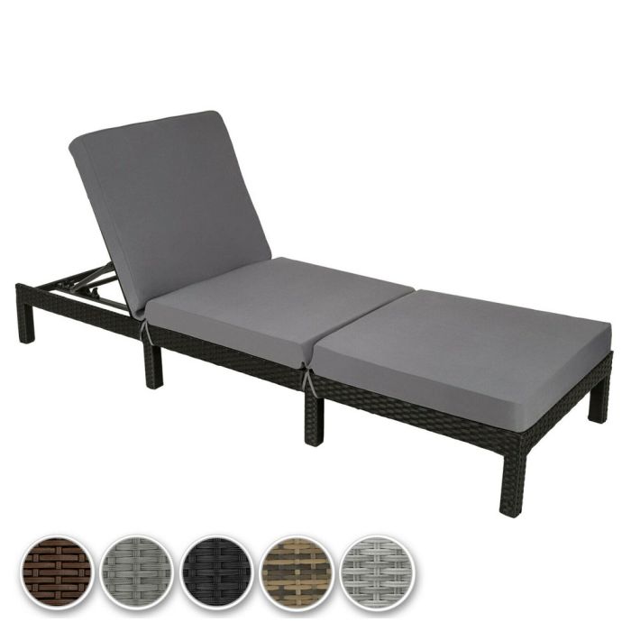 Poly Rattan Day Bed Recliner - 5 Colours