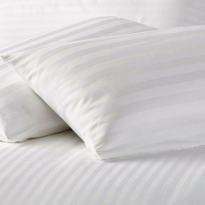 Extra Filled Soft Satin Stripe Large Pillows Pack Of 2 - 50 X 75 CM