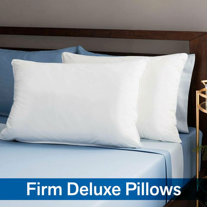Firm Deluxe Hollow Fiber Filled Pillows Pack of 2 - 50 X 75 CM 