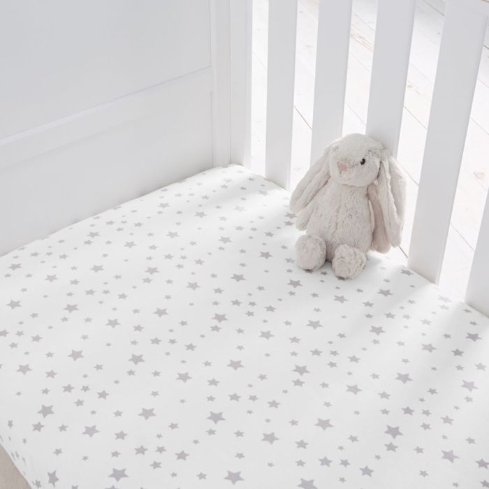 Silentnight Jersey Cot Bed Fitted Sheets - 8 Colours