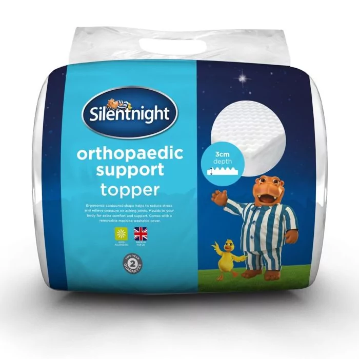 Silentnight Orthopedic Mattress Topper 3cm 4 Sizes