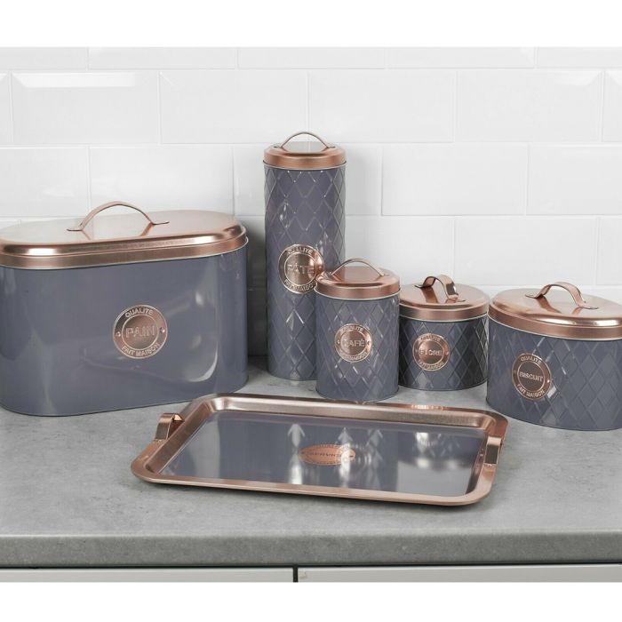 Copper Grey Food Container - 6 Piece