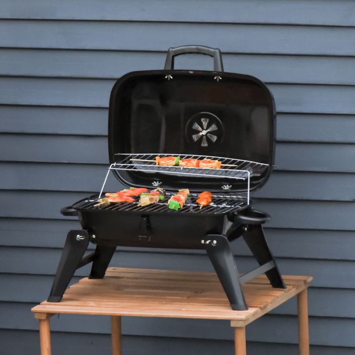 Compact barbecue Charcoal Grill Iron Garden - Black