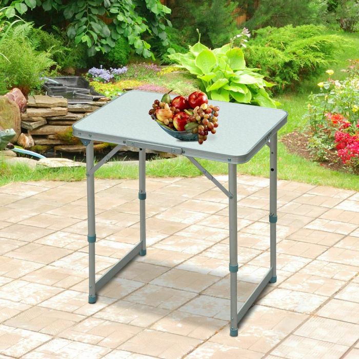 Aluminium Portable Garden Table - Sliver