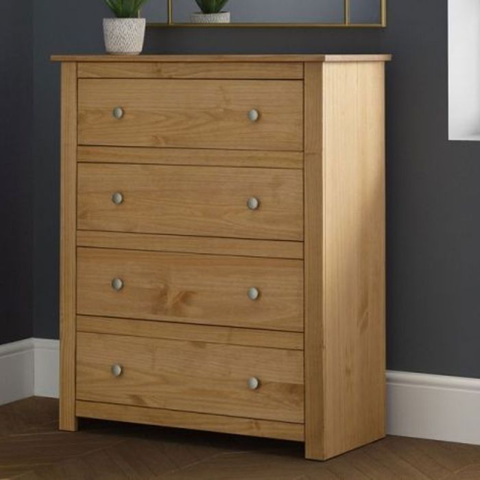 Radley 4 Drawers Chest of Drawer - Waxed Pine