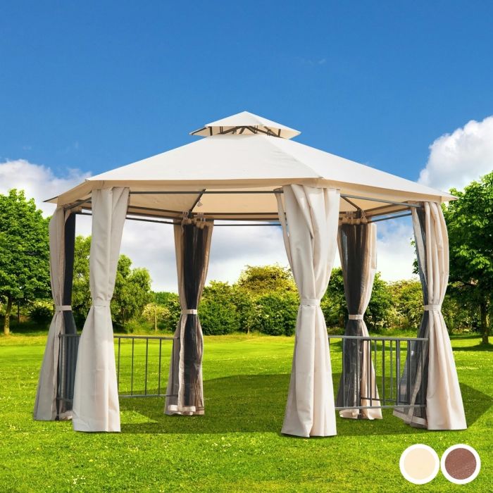 2Tier Gazebo Canopy 2 Colours