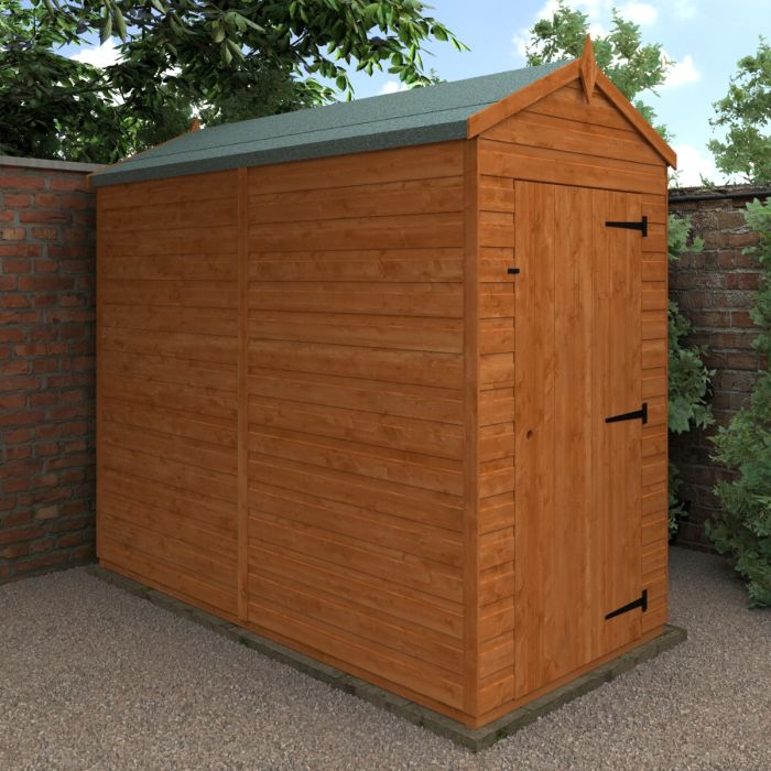 Preston Single Door Apex Shed without Window - 8 x 4Ft