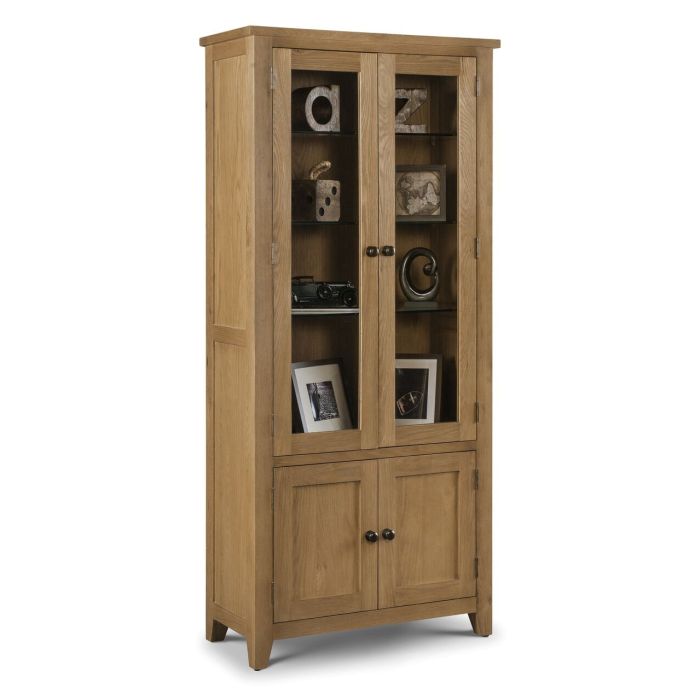 Astoria Oak Glazed Display Cabinet