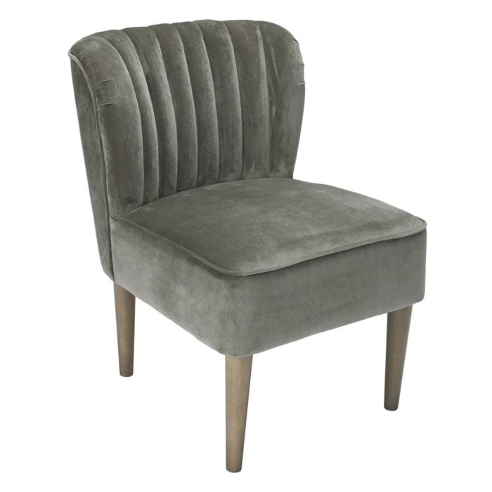 Bella Elegant Fabric Occasional Chair Grey