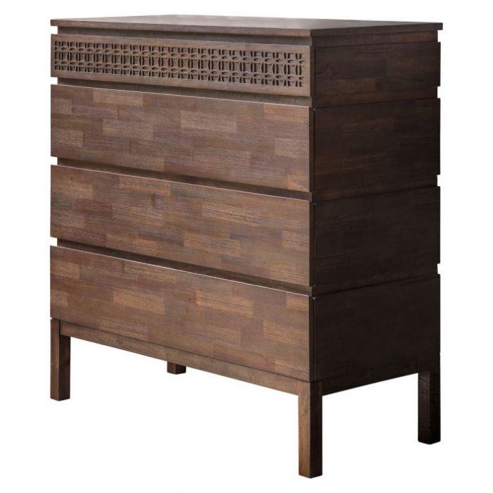 Yorkshire 4 Drawer Chest - Brown