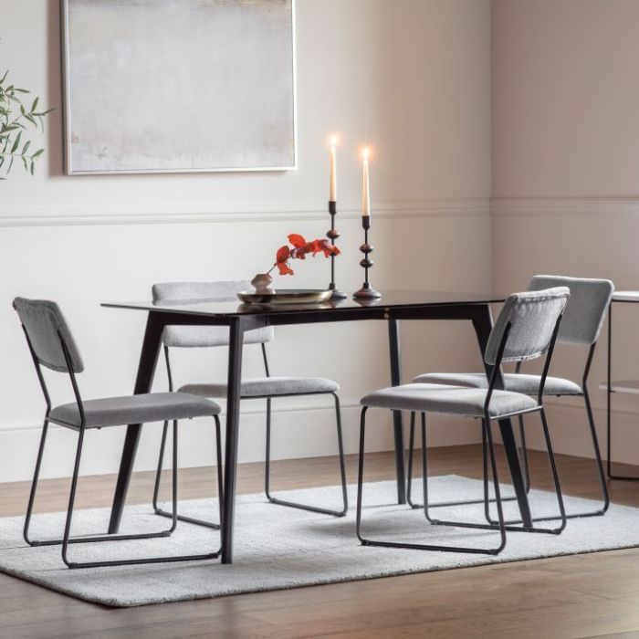 Maldon Rectangle Dining Table - Black