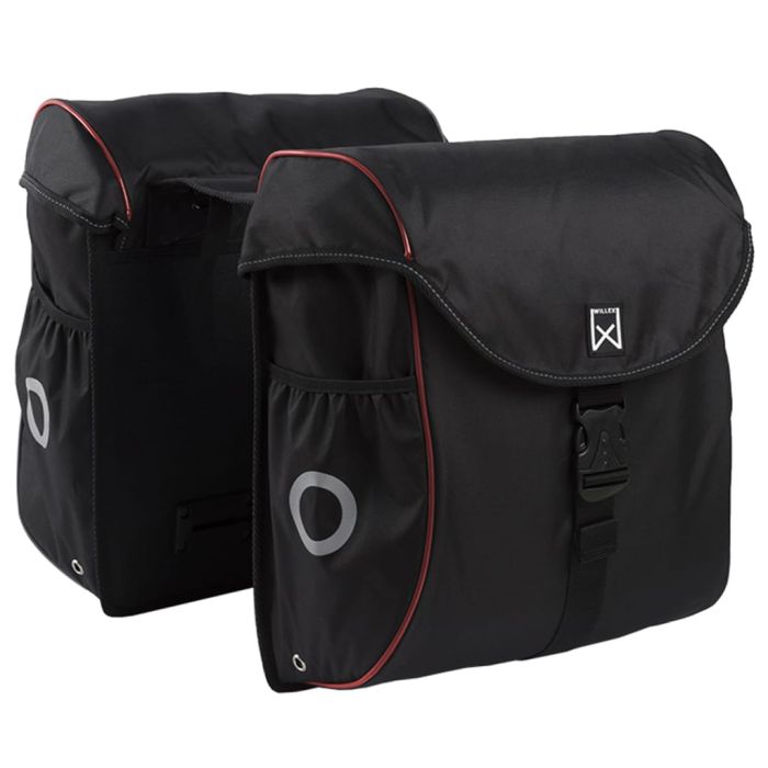 Willex Bicycle Panniers 38 L Black and Red 16105