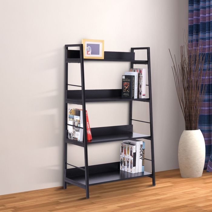 Leaning Ladder  Bookcase 4 Tiers