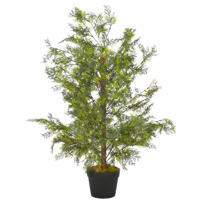 Artificial Plant Cypress Tree with Pot Green 90 cm