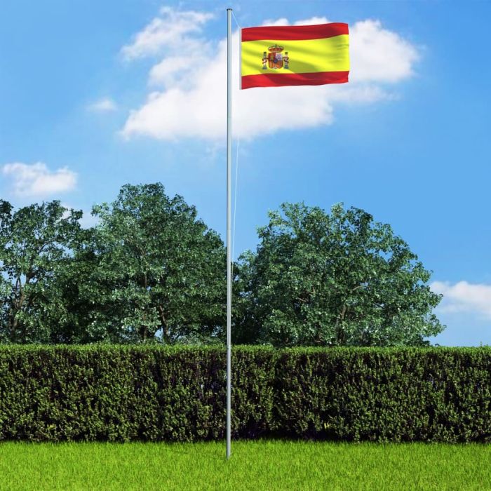 Spain Flag and Pole Aluminium 6.2m