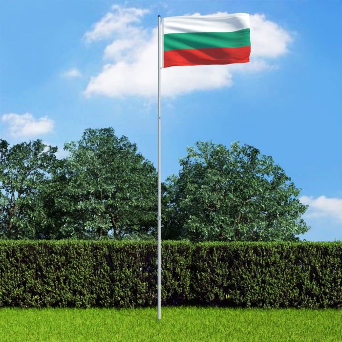 Bulgaria Flag and Pole Aluminium 6 m