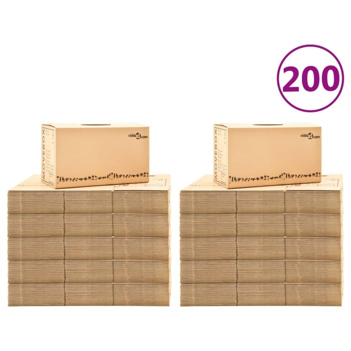 Moving Boxes Carton XXL 200 pcs 60x33x34 cm