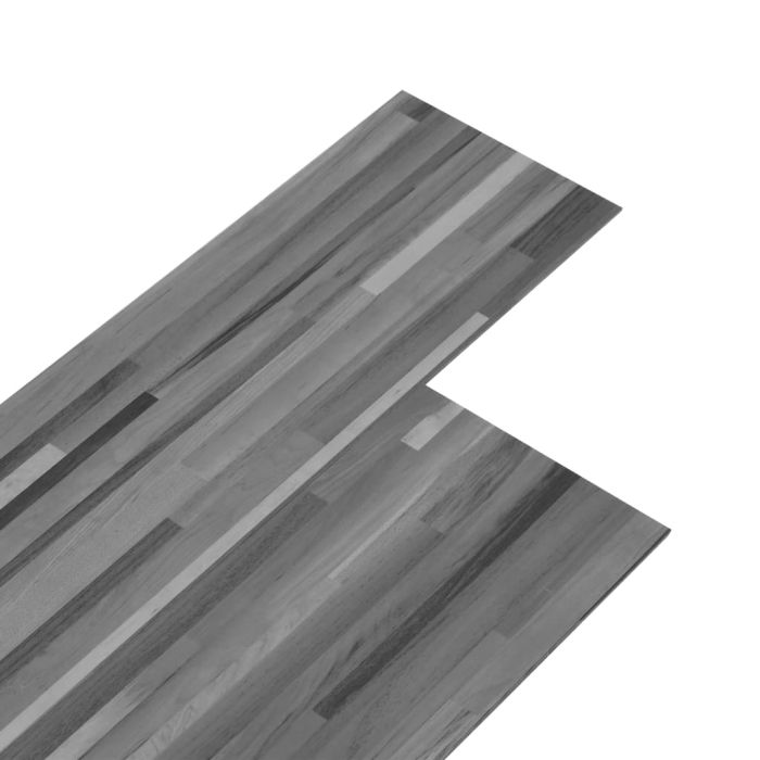 Self-adhesive PVC Flooring Planks 5.21 m? 2 mm Striped Grey