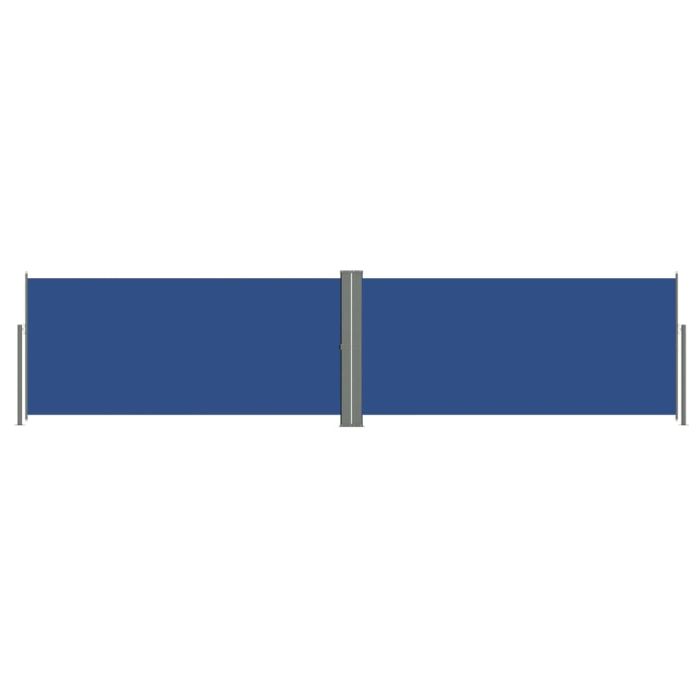 Retractable Side Awning Blue 140x600 cm