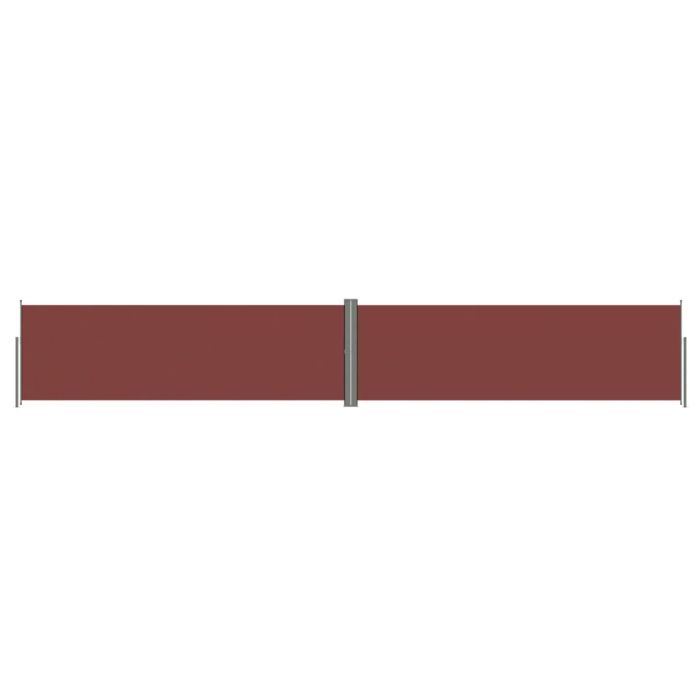 Retractable Side Awning Brown 160x1000 cm