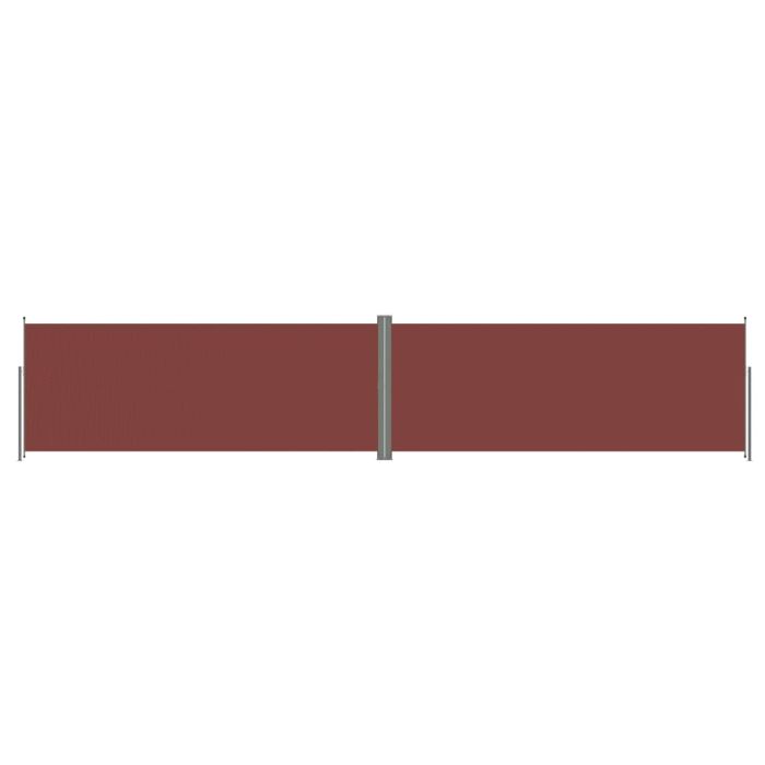 Retractable Side Awning Brown 200x1000 cm