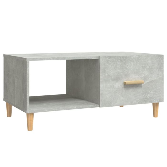 Coffee Table Concrete Grey Engineered Wood