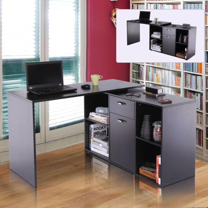 MDF Dual-use Large L-Shaped Computer Desk 