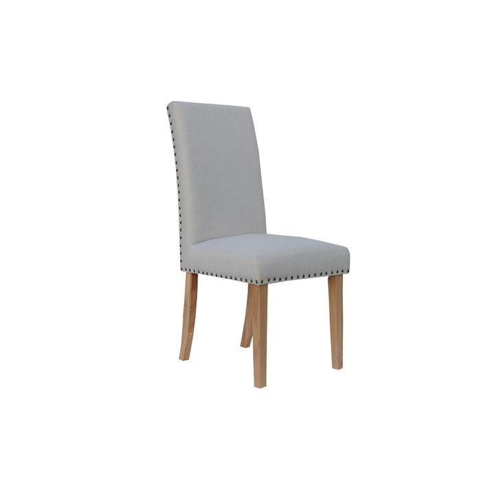 Straight Back Fabric Dining Chair - Natural