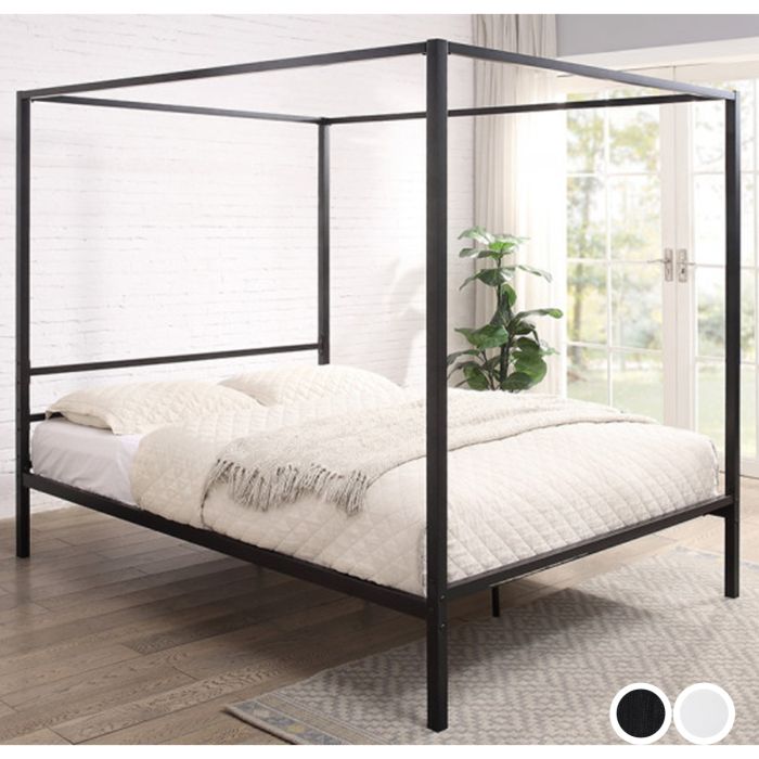 Chalfont Four Poster Metal Bed Frame in 3 Sizes 2 Colours