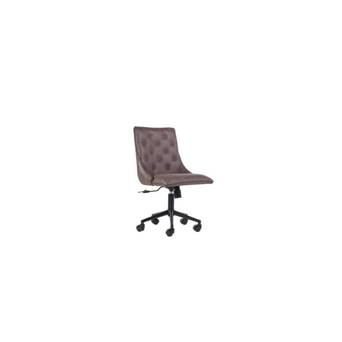 Nuneaton Button Back Office Chair Brown
