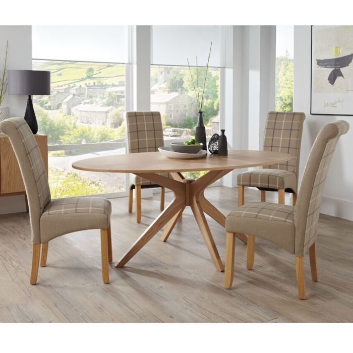 Bexley Large Oval Oak Dining Table