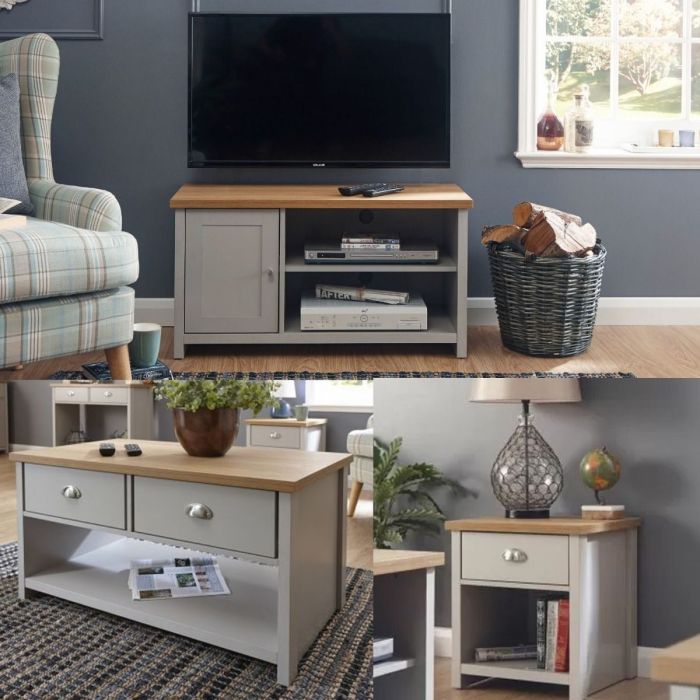 Lancaster 3 Piece Furniture Set Grey