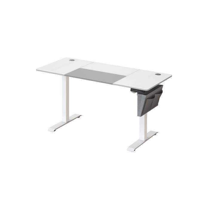 Height Adjustable Desk with 4 Memorable Heights Cloud White