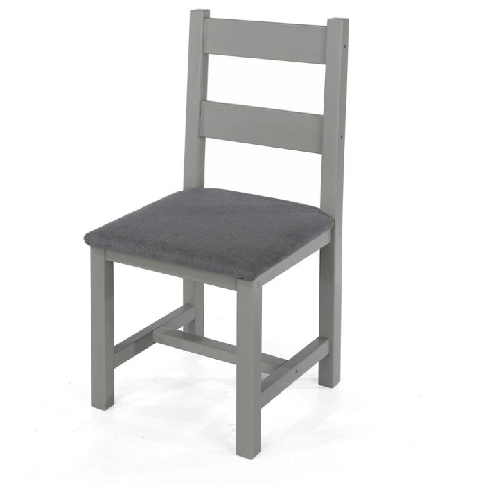Perth Dining Chair with Padded Seat Grey
