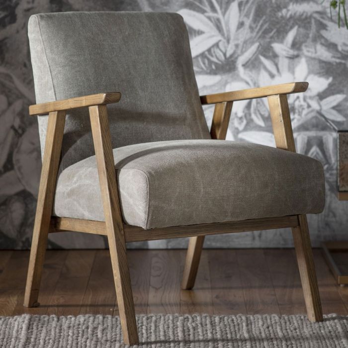 Tiptree Oland Armchair in Grey Linen