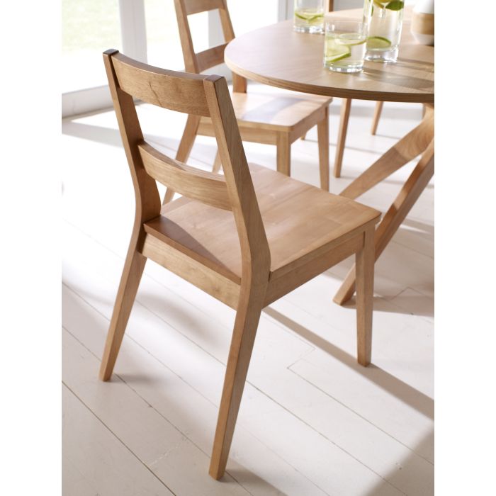 Malmo Dining Chairs x2 - White Oak