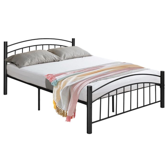 Metal Bed Frame Platform Bed with Headboard for Bedroom-Queen size