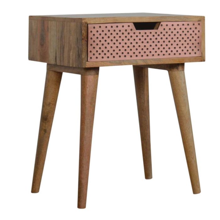 Perforated Copper Bedside Table