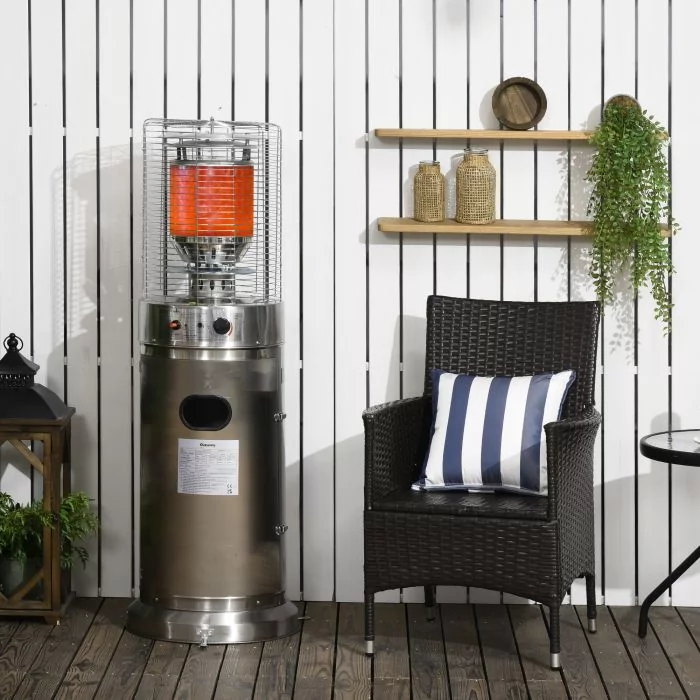 Keep warm outdoors anytime with this propane gas heaters from.