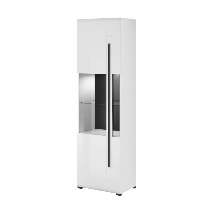 Oklahoma 05 Tall Display Cabinet - White Gloss