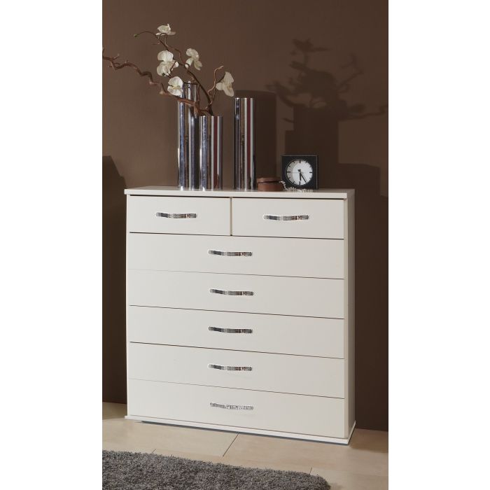 Dewi 5+2 Drawer Storage Chest White
