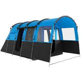 SUNVISTA 8 Person Camping Tent Waterproof Family Tent Blue