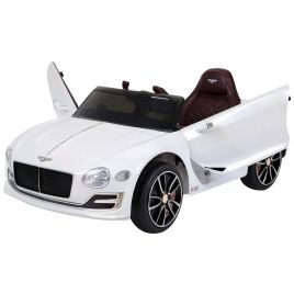 Kids Electric Ride-on Car W/ LED Lights-White 