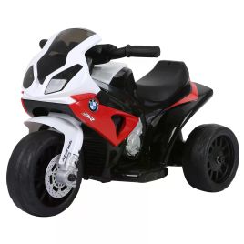 Electric Motorbike for Kids Ride on BMW Motorbike W/Headlights and Music, 6 V-Red