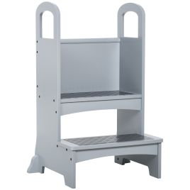 Kitchen Helper Step Stool for Kids with Handles and 2 Steps