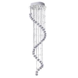 Spiral Crystal Chandelier 160 Octagons