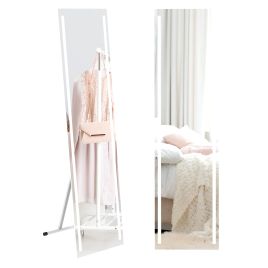Standing Dressing Mirror with LED Lights and Dimmable Lighting